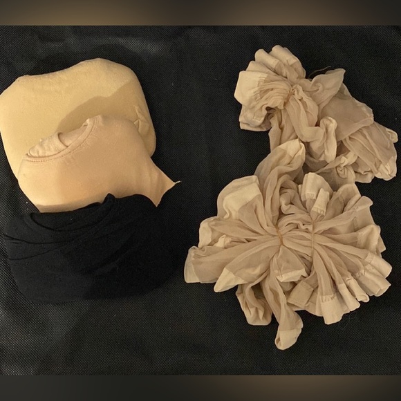 Womens No Show Thin Socks Cotton Nylon Low Cut Socks Size 4-8 packs black & nude - Picture 1 of 10